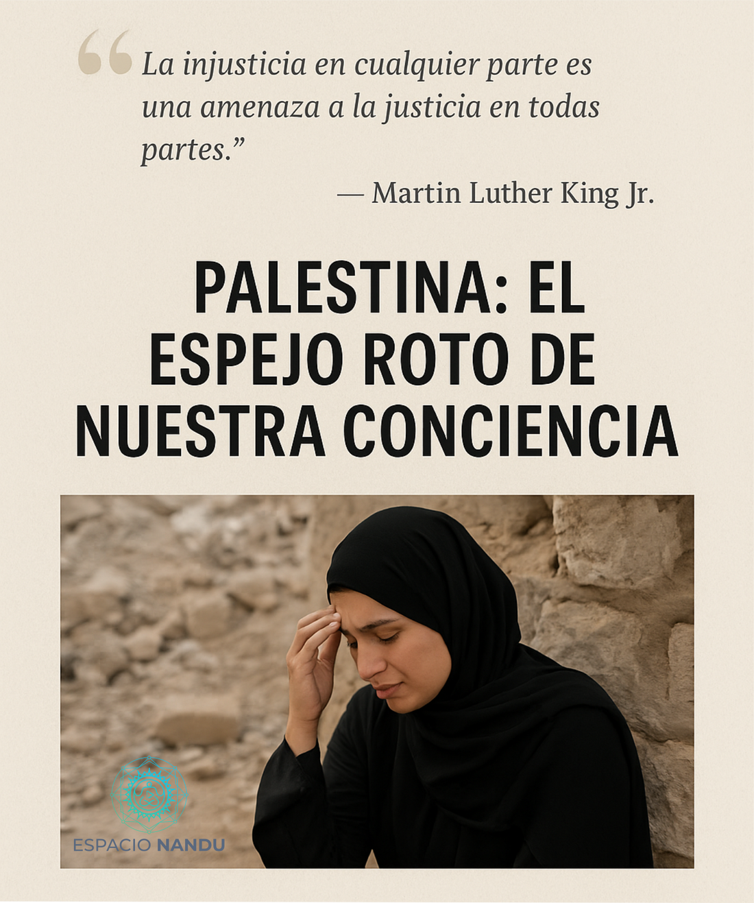 Palestina: el espejo roto de nuestra conciencia