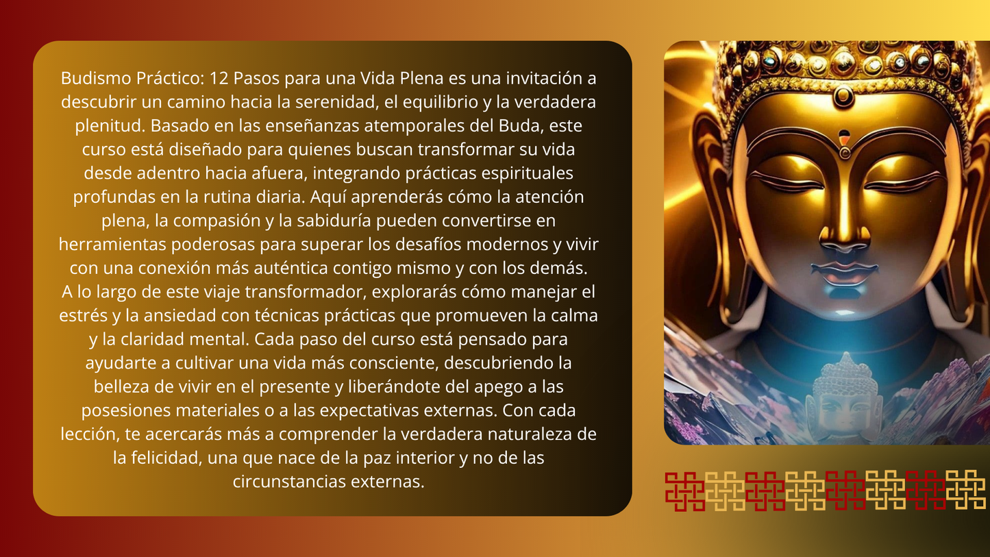 Budismo Práctico: 12 pasos para una Vida Plena.