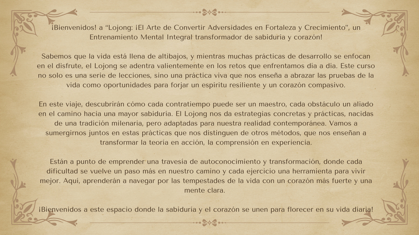 El Arte de Convertir Adversidades en Fortaleza y Crecimiento: Lojong
