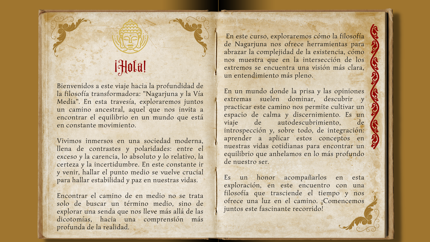 Nagarjuna y la Vía Media: Un Curso de Filosofía Transformadora’