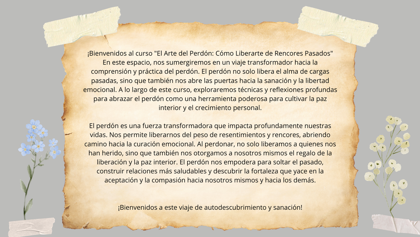 El Arte del Perdón: Cómo Liberarte de Rencores Pasados