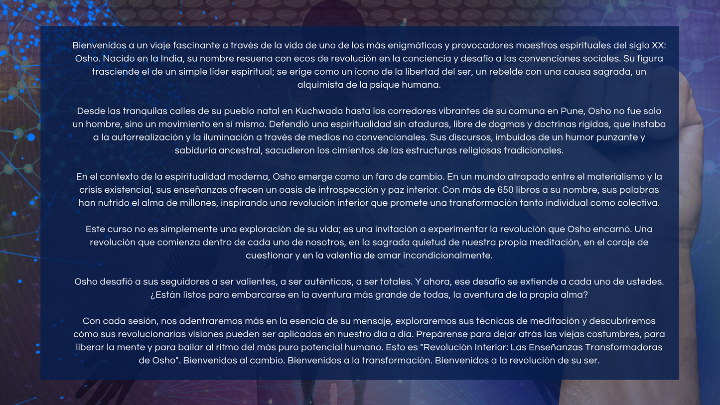 Revolución Interior: Las Enseñanzas Transformadoras de Osho