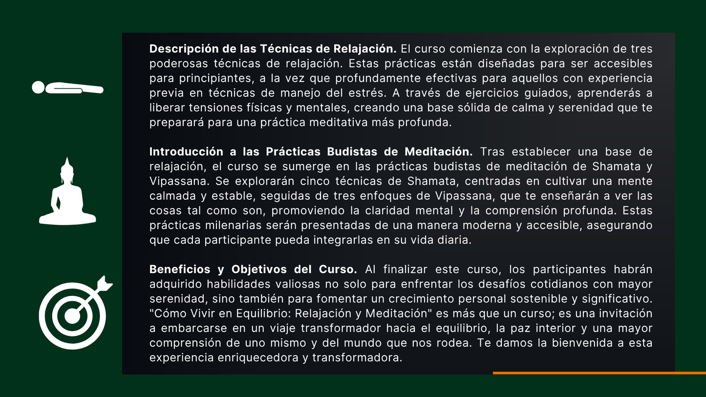 Como Vivir en Equilibrio: Relajación y Meditación.